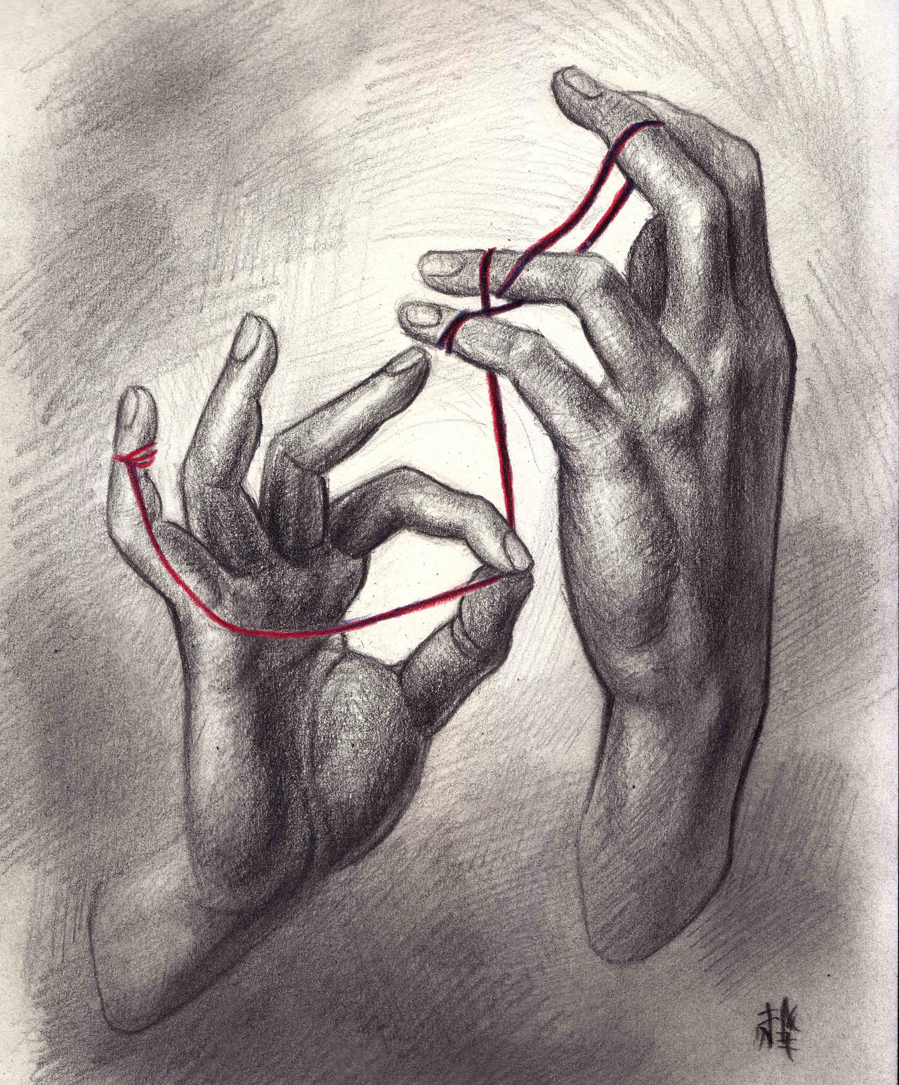 Red string of fate by hanykayal on DeviantArt