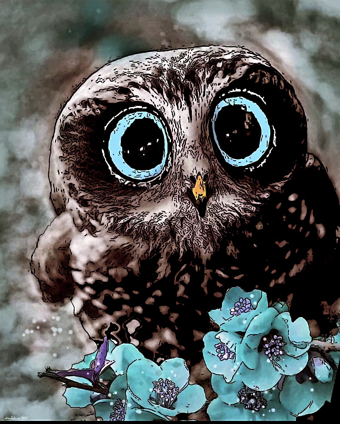 Baby Spotted Owl by SnodgrassStudios on DeviantArt