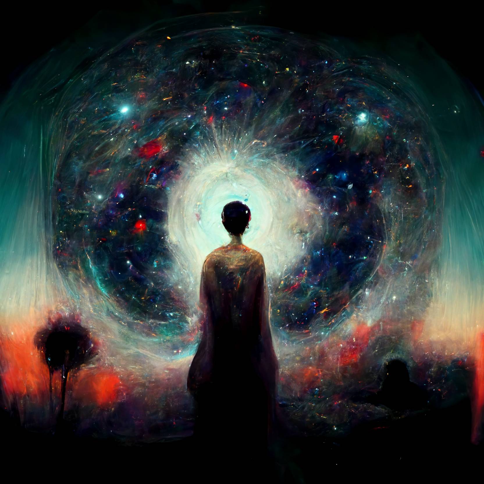 The Cosmos Is Within Us by Metzae on DeviantArt via MidJourney