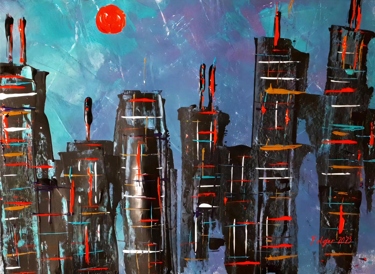 Red City Moon by Jacob Folger on Facebook