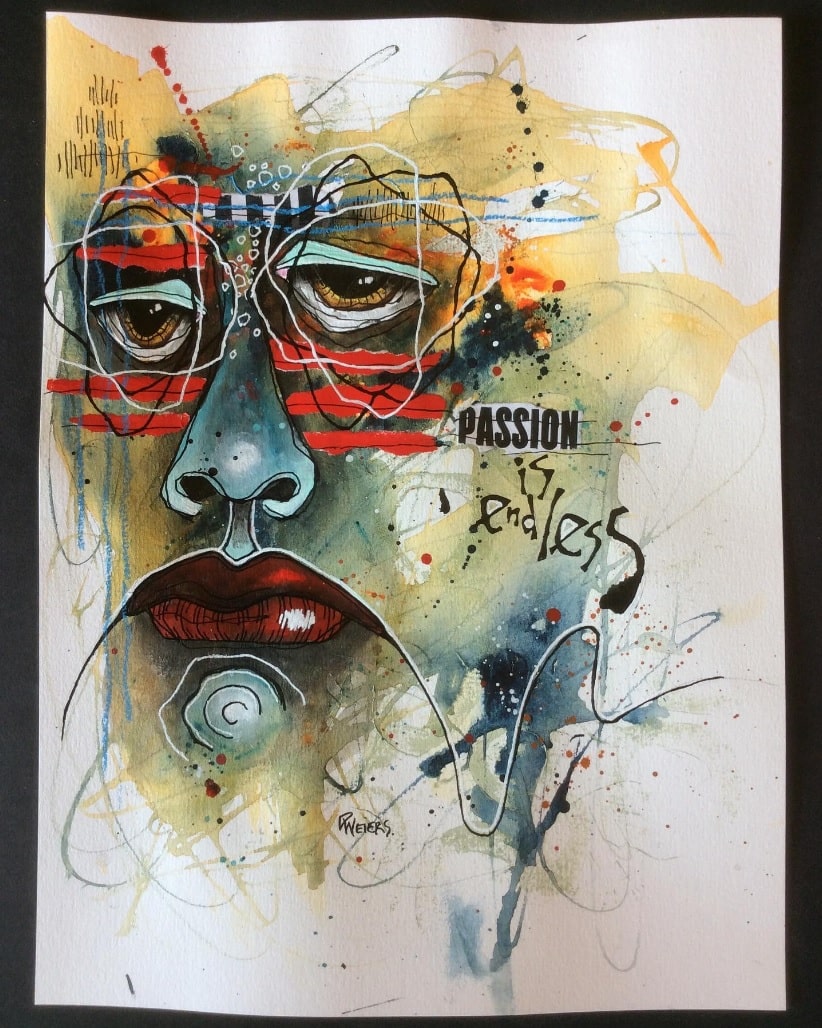 Passion Is Endless by debweiersart on Instagram