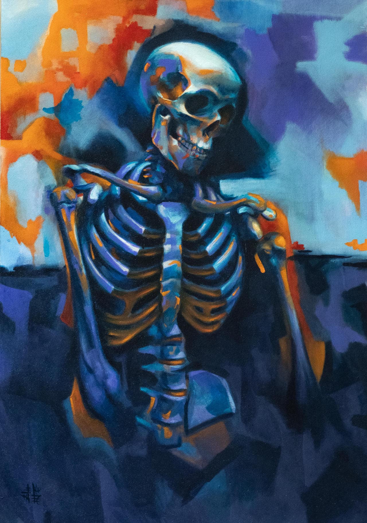 Sad skeleton by hanykayal on DeviantArt